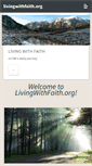 Mobile Screenshot of livingwithfaith.org