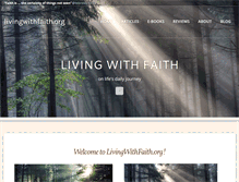 Tablet Screenshot of livingwithfaith.org